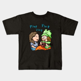 if i were a fish plop plop plop Kids T-Shirt